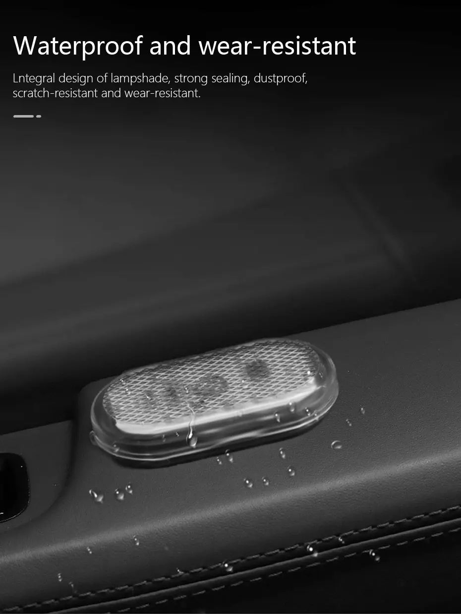 Rechargeable Magnetic Car LED Touch Light – Wireless Interior Lamp