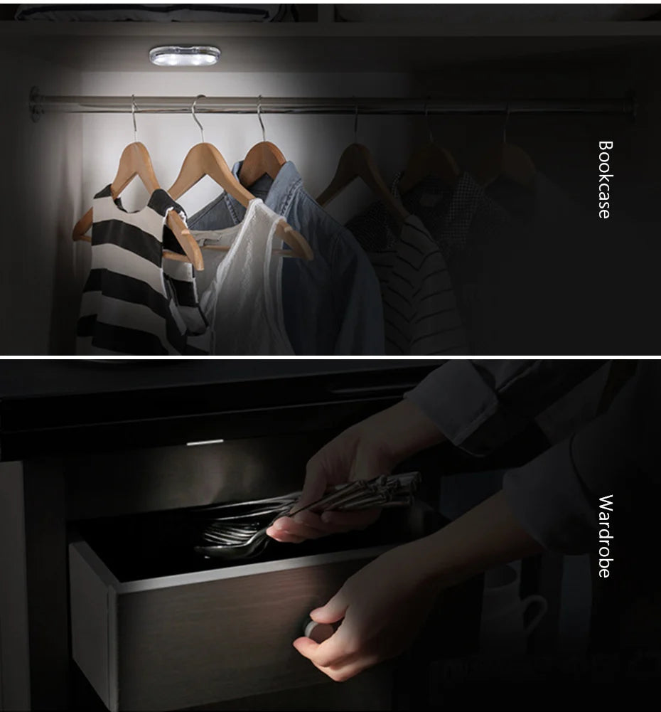 Rechargeable Magnetic Car LED Touch Light – Wireless Interior Lamp