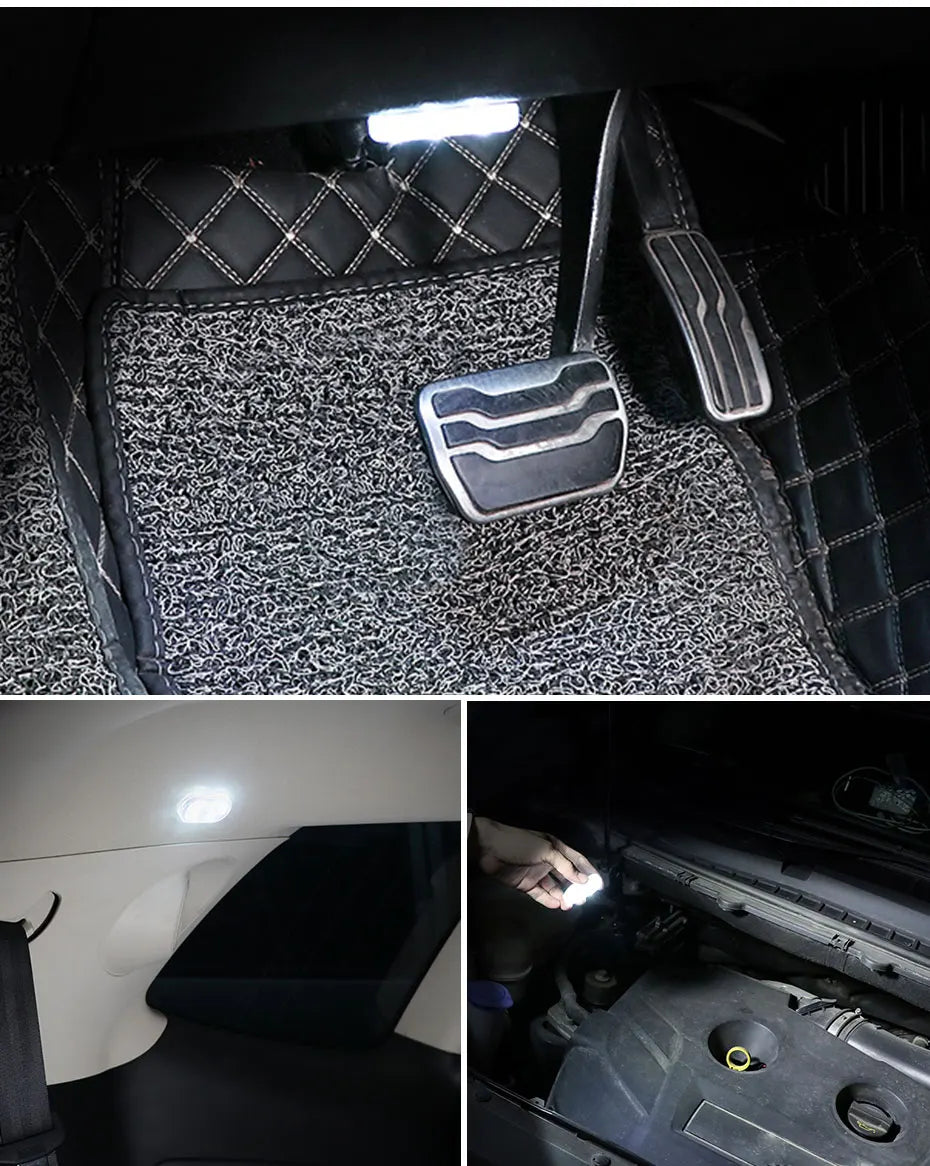 Rechargeable Magnetic Car LED Touch Light – Wireless Interior Lamp