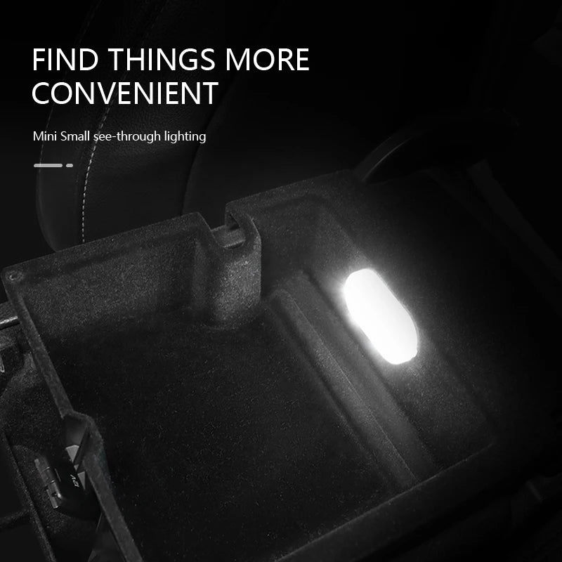 Rechargeable Magnetic Car LED Touch Light – Wireless Interior Lamp