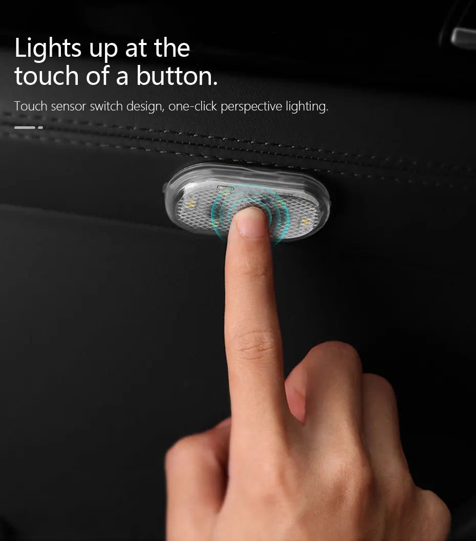 Rechargeable Magnetic Car LED Touch Light – Wireless Interior Lamp
