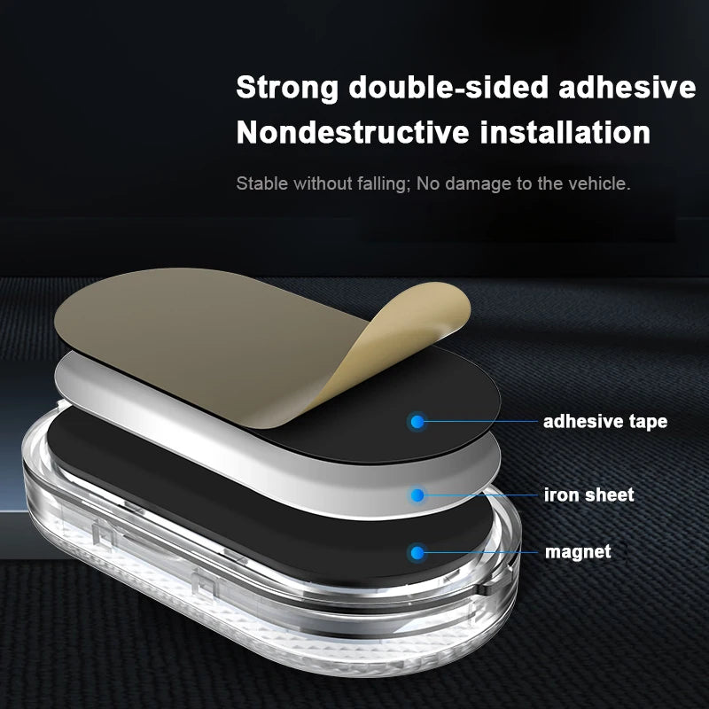 Rechargeable Magnetic Car LED Touch Light – Wireless Interior Lamp