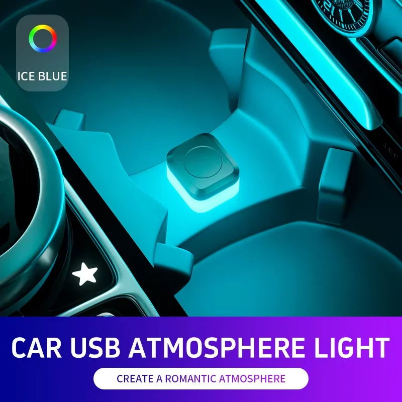 USB Car LED Ambient Light – Plug & Play Interior Atmosphere Lamp