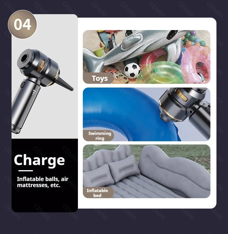 Powerful Wireless Car Vacuum Cleaner – Portable High-Suction Handheld Cleaner