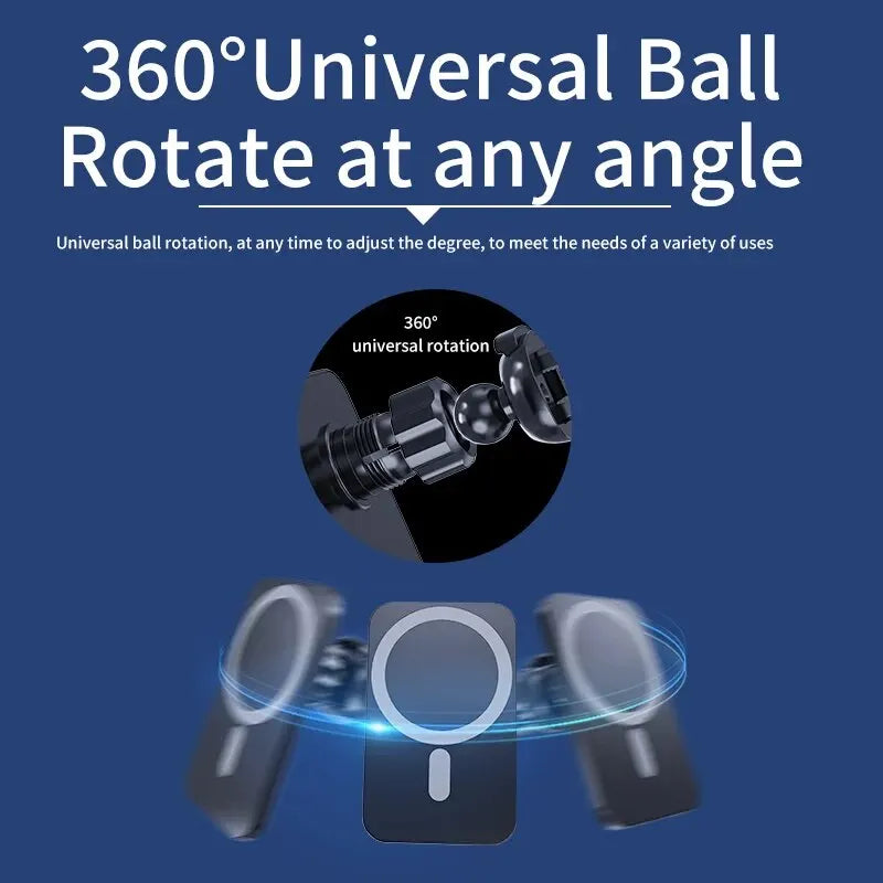 Magnetic Wireless Car Charger – Fast MagSafe Charging Mount for iPhone