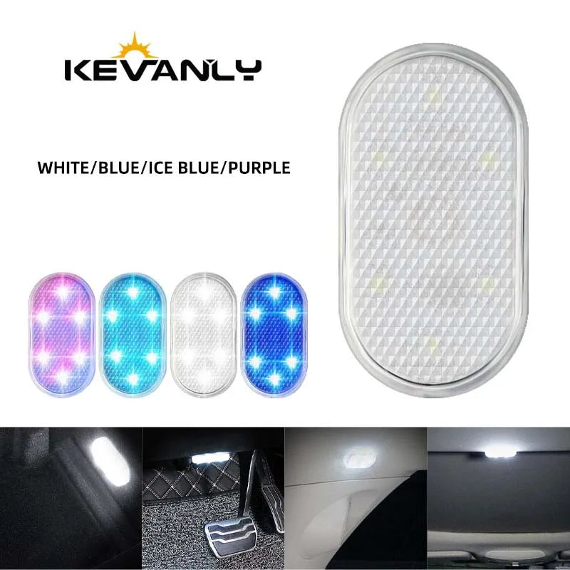 Wireless Magnetic Car Door LED Light – Rechargeable Touch Interior Lamp