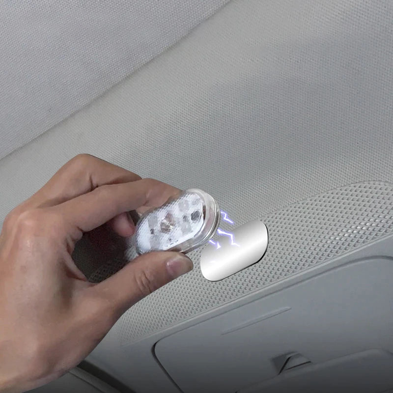 Rechargeable Magnetic Car LED Touch Light – Wireless Interior Lamp