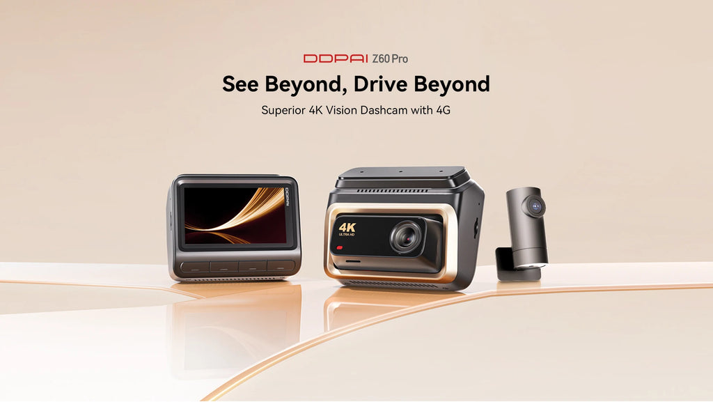 4K Smart Dash Cam with GPS & WiFi – Ultra HD Car Camera with Night Vision