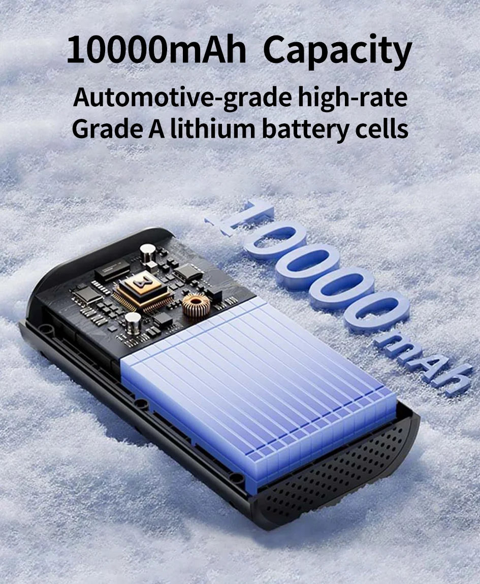 Portable Jump Starter with Air Compressor – 12V Car Battery Booster & Tire Inflator