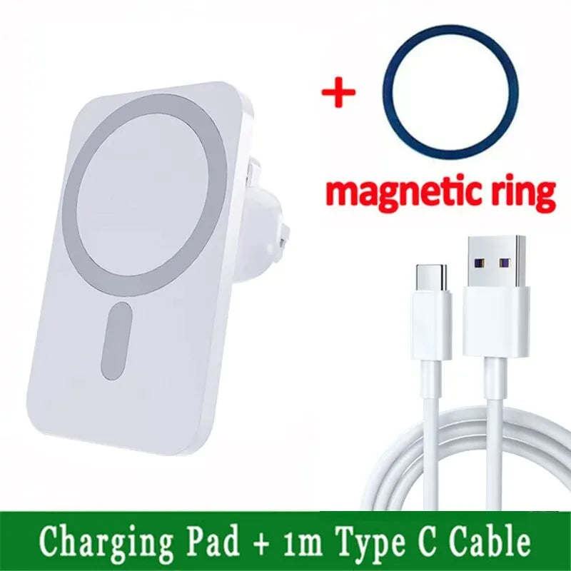Magnetic Wireless Car Charger – Fast MagSafe Charging Mount for iPhone