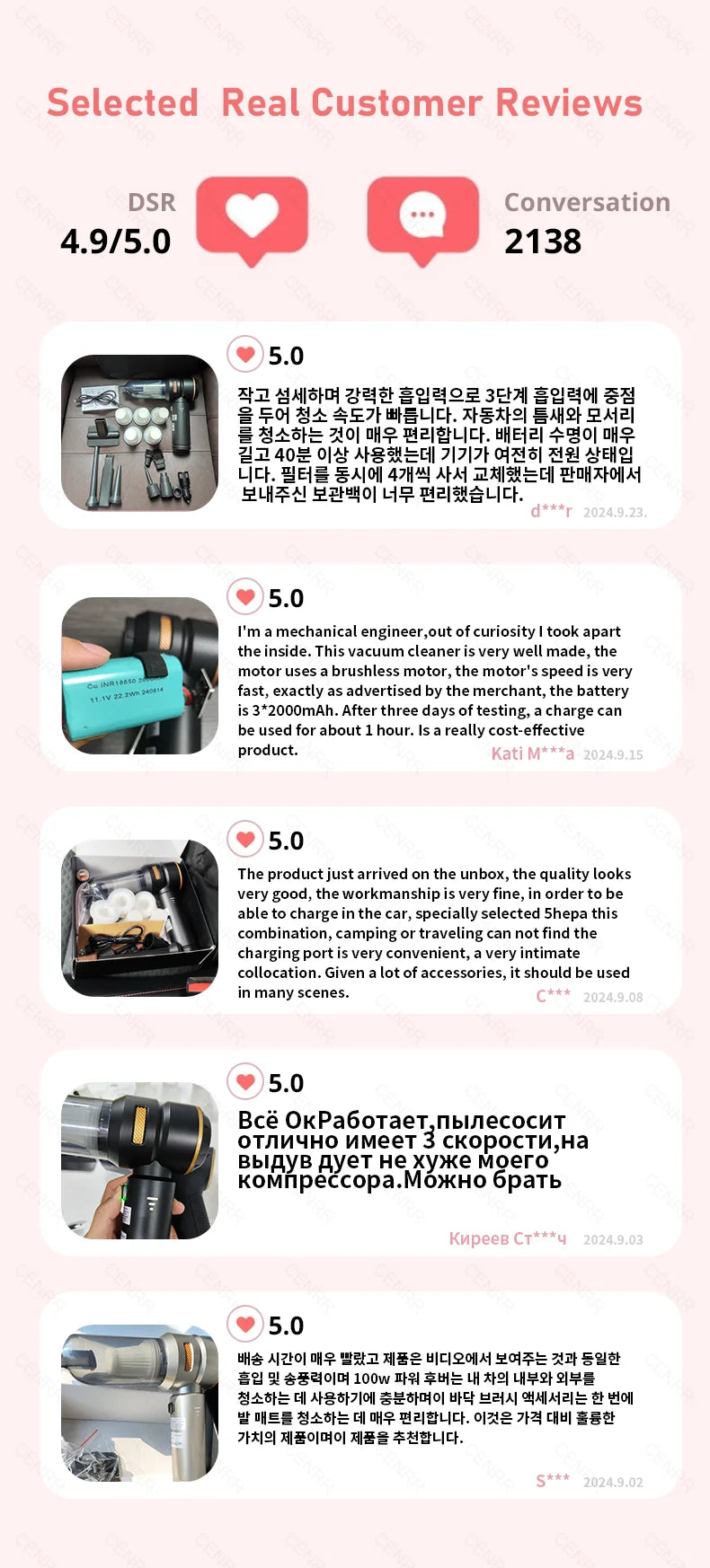 Powerful Wireless Car Vacuum Cleaner – Portable High-Suction Handheld Cleaner