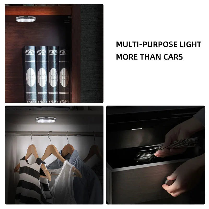 Wireless Magnetic Car Door LED Light – Rechargeable Touch Interior Lamp