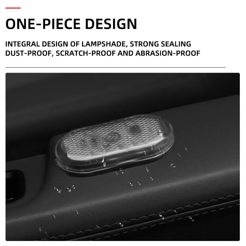 Wireless Magnetic Car Door LED Light – Rechargeable Touch Interior Lamp