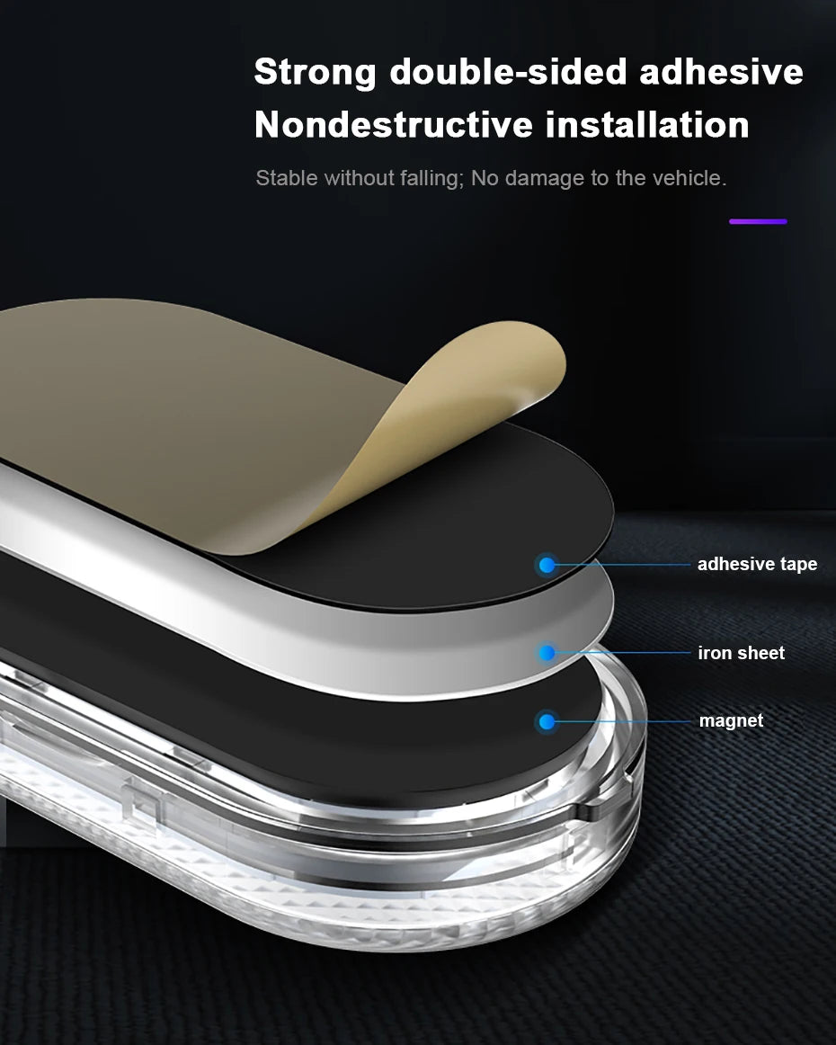 Rechargeable Magnetic Car LED Touch Light – Wireless Interior Lamp